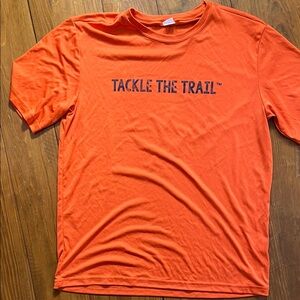 Sport-Tek Vibrant Orange Tee “Tackle the Trail”